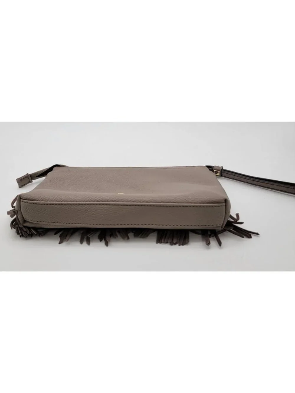 J Lo By Jennifer Lopez Gray Satchel Fringe Purse